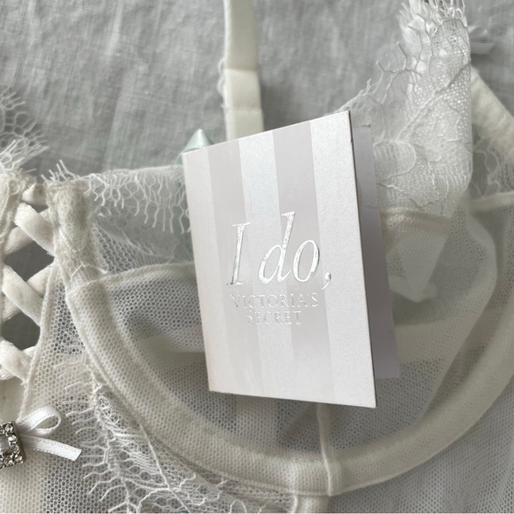 BNWT Victoria's Secret I Do White Bridal Lingerie Corset Top - 36B - Picture 5 of 6
